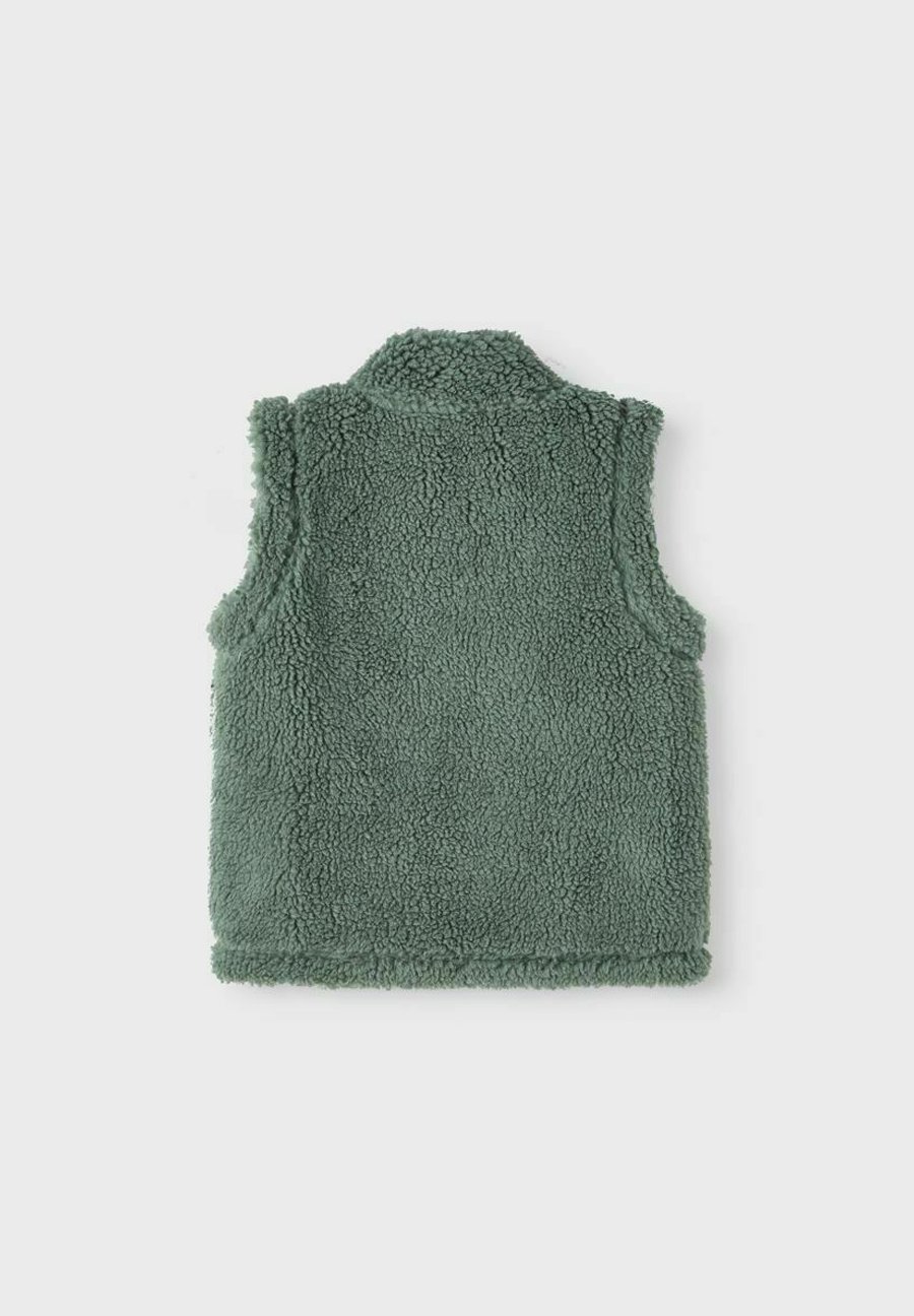 Teddy weste grün Clearance